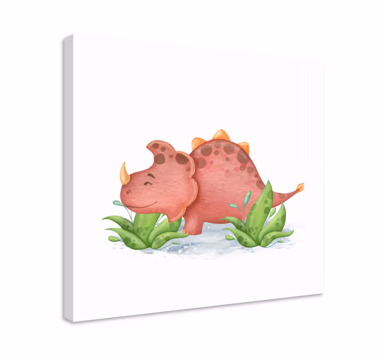 Vauvan triceratops dinosaurus canvas taulu - Tenstickers