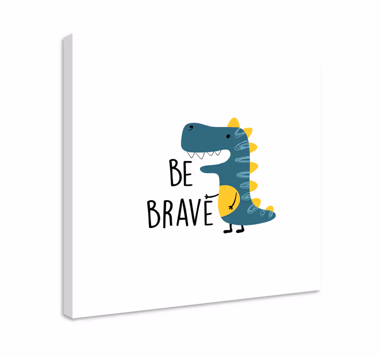 Dinosaurus ole rohkea nordic canvas - Tenstickers