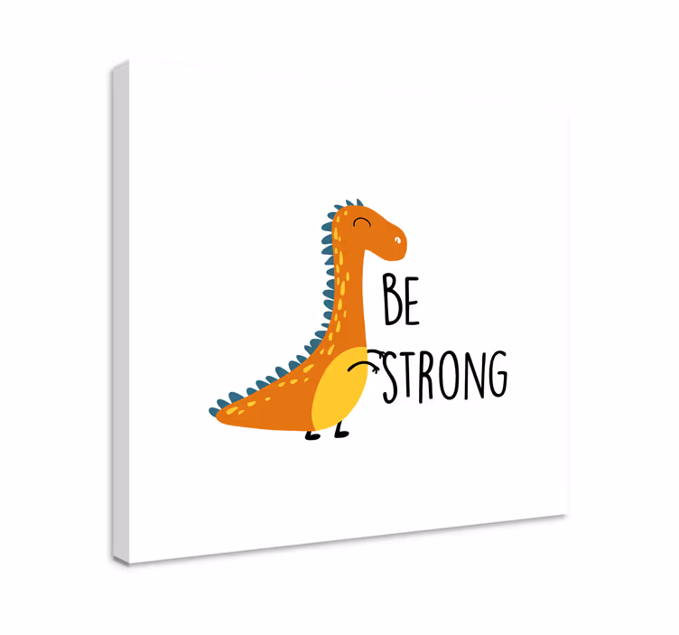 Dinosaurus on vahva nordic canvas - Tenstickers