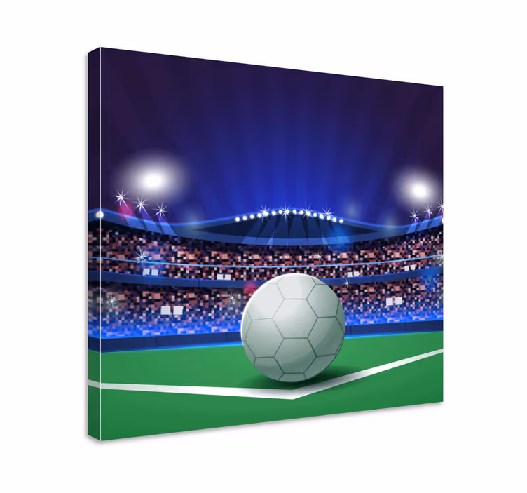 Pallo kevyellä stadionilla canvas kotiin - Tenstickers