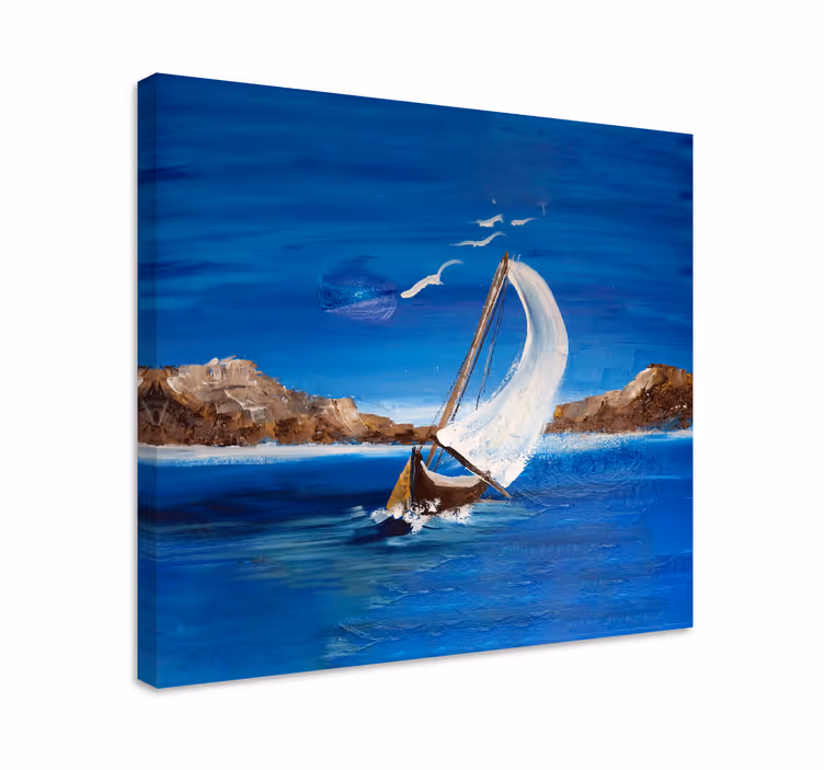 Maalivene merimies canvas - Tenstickers