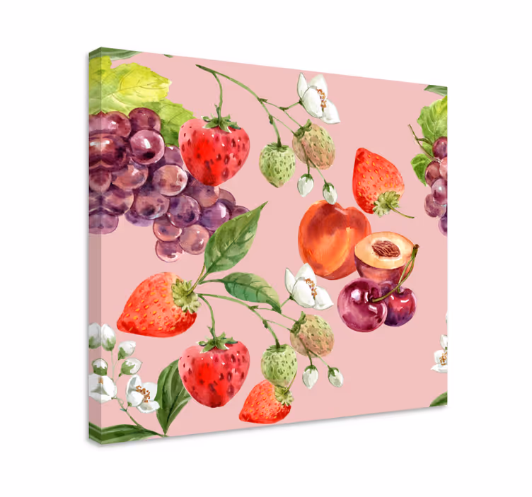 Tuoreiden hedelmien asetelma canvas-taulu - Tenstickers