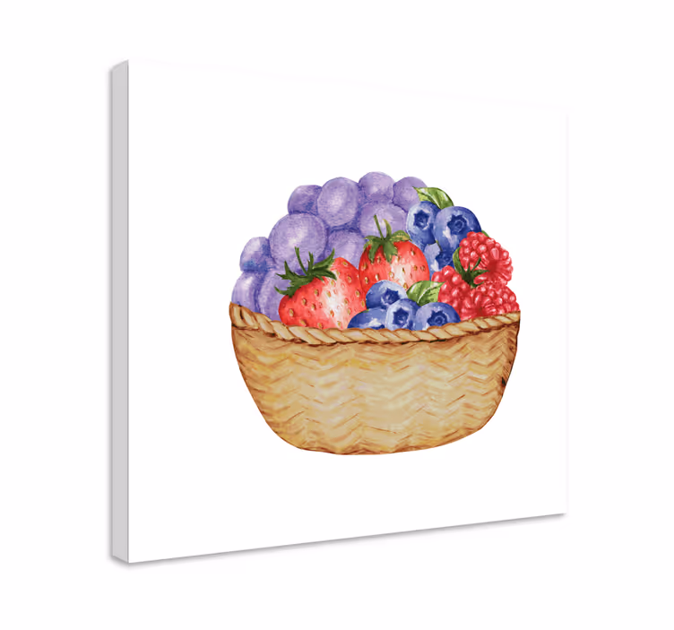 Runsas hedelmäkori canvas-taulu - Tenstickers