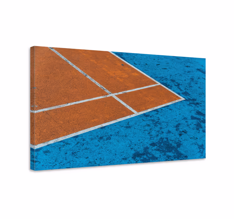 Lähikuva tenniskenttä canvas kotiin - Tenstickers