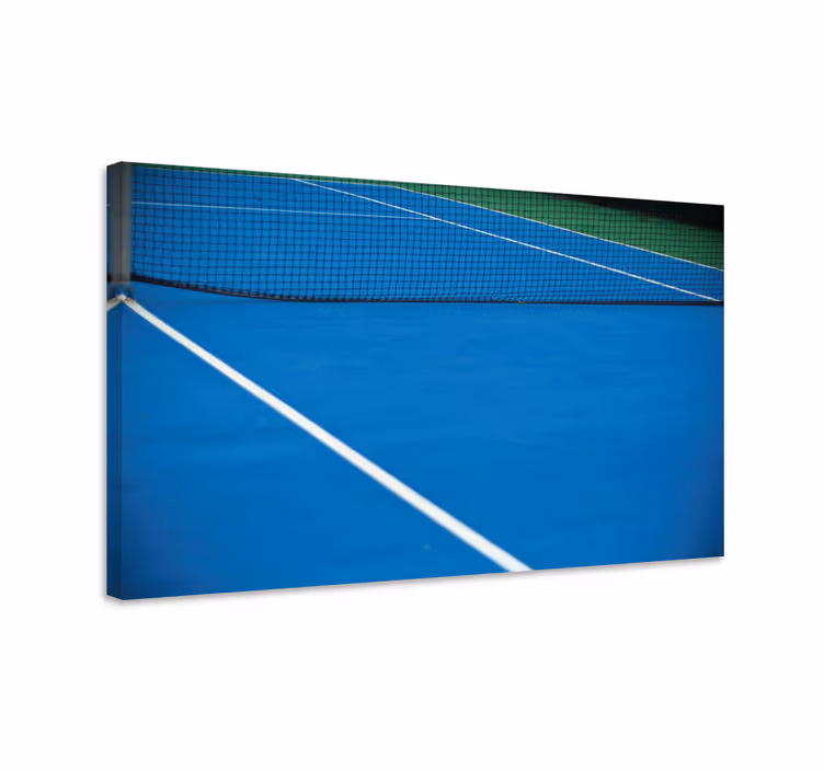 Sininen tenniskenttä canvas kotiin - Tenstickers