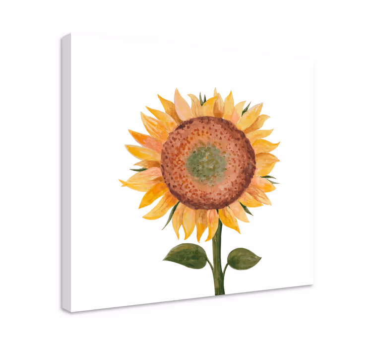 Auringonkukan maalaus canvas taulu kukka - Tenstickers