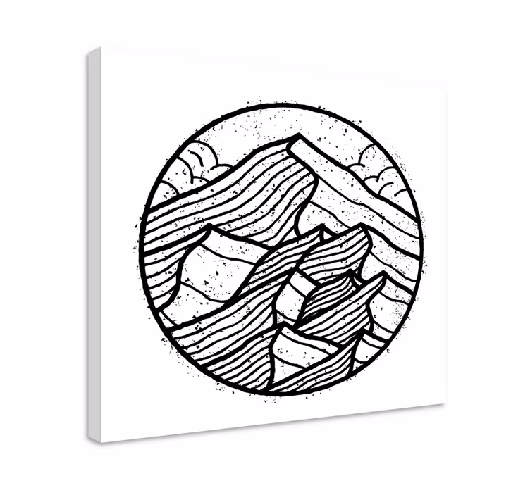 Luonto ympyrässä nordic canvas - Tenstickers