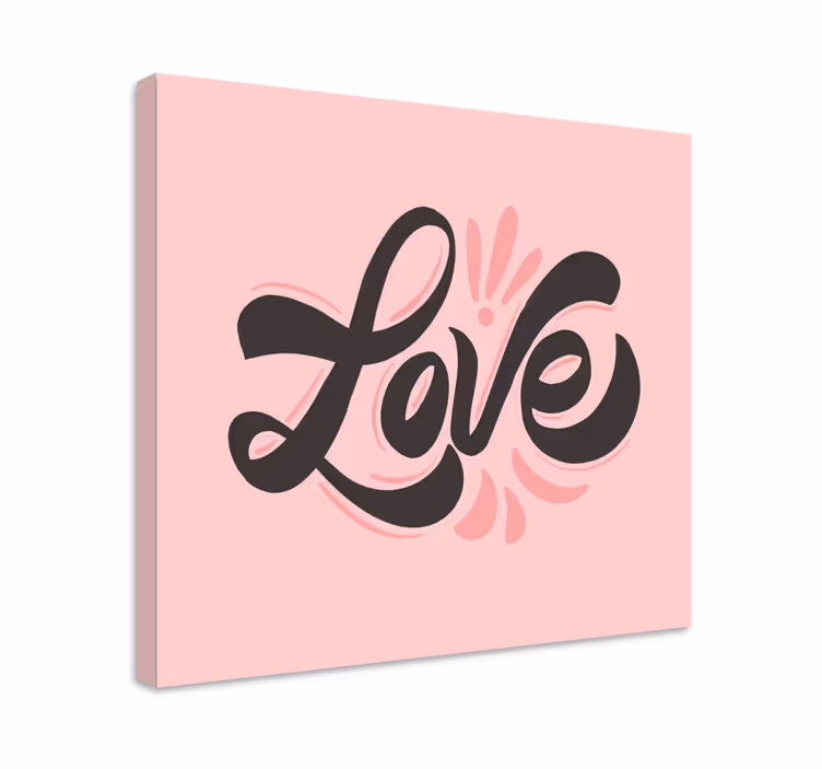 Rakkaudenilmaisu canvas taulu sanonnat - Tenstickers