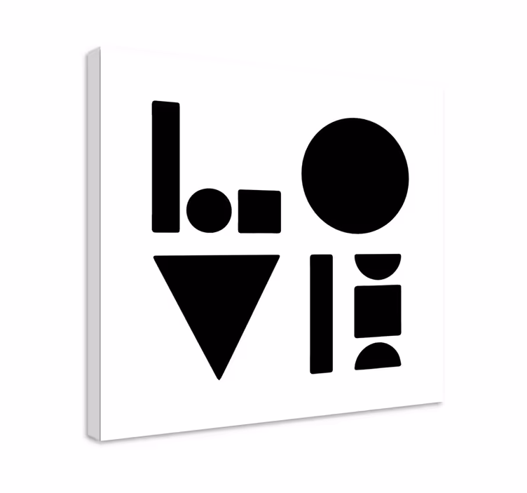 Muotoja ja kuvioita geometrinen canvas taulu - Tenstickers