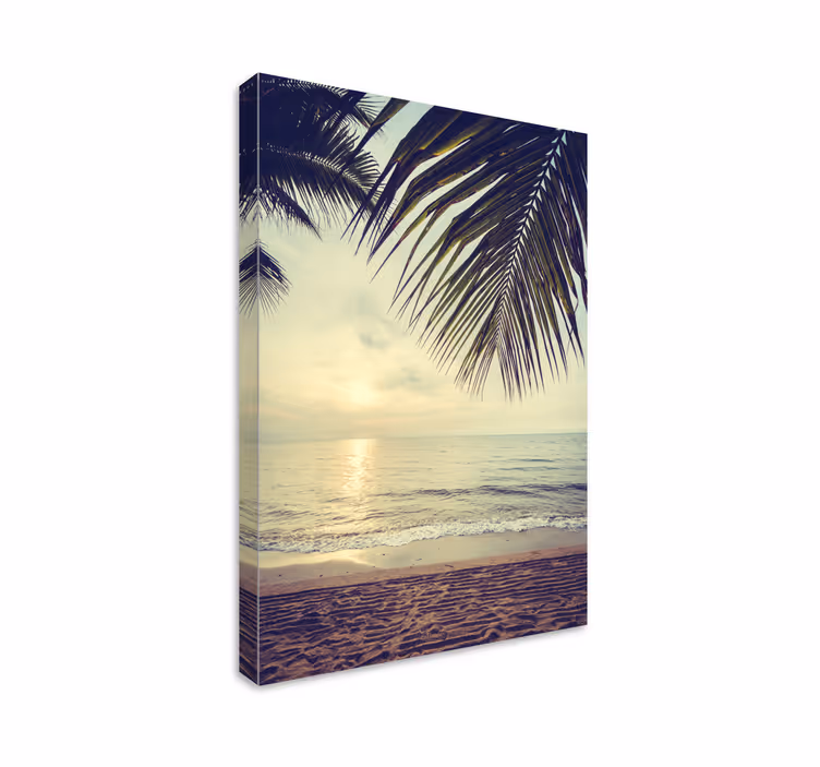 Rauhallinen meri auringonlasku canvas taulu - Tenstickers