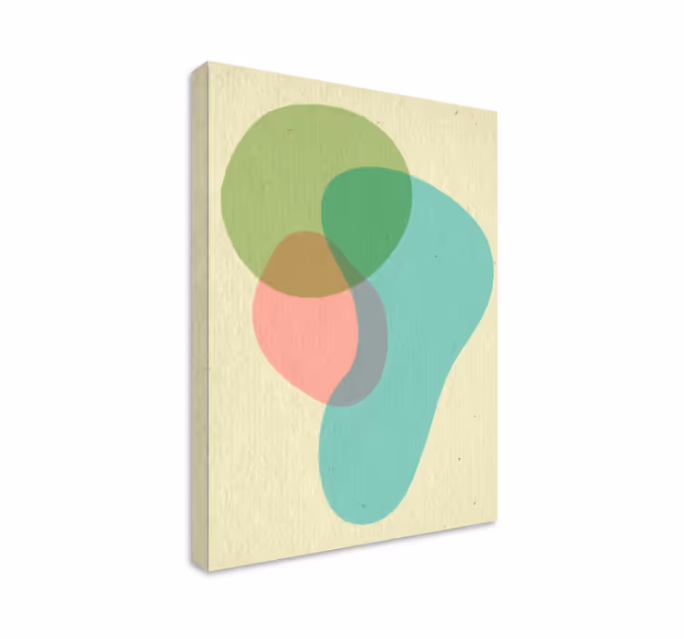 Abstrakti canvas taulu nesteen muotokoostumus - Tenstickers