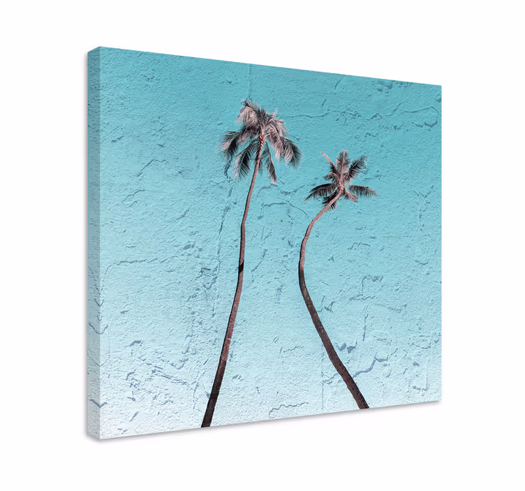 Elegantit palmupuut kukka ja kasvi canvas taulu - Tenstickers
