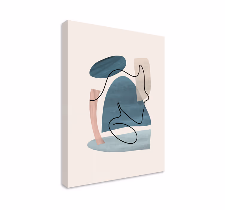 Tyylikäs litografia toimisto canvas - Tenstickers