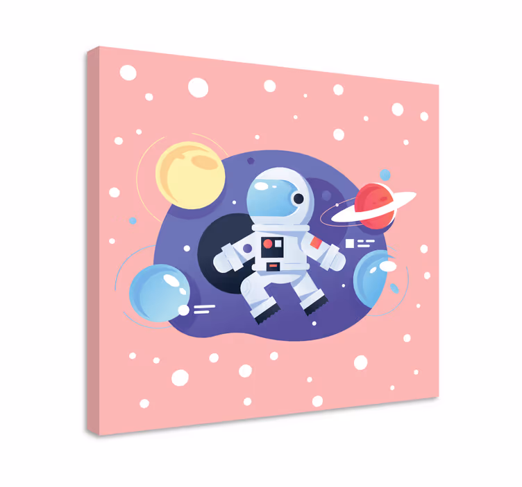 Avaruusseikkailun tutkija canvas taulu - Tenstickers