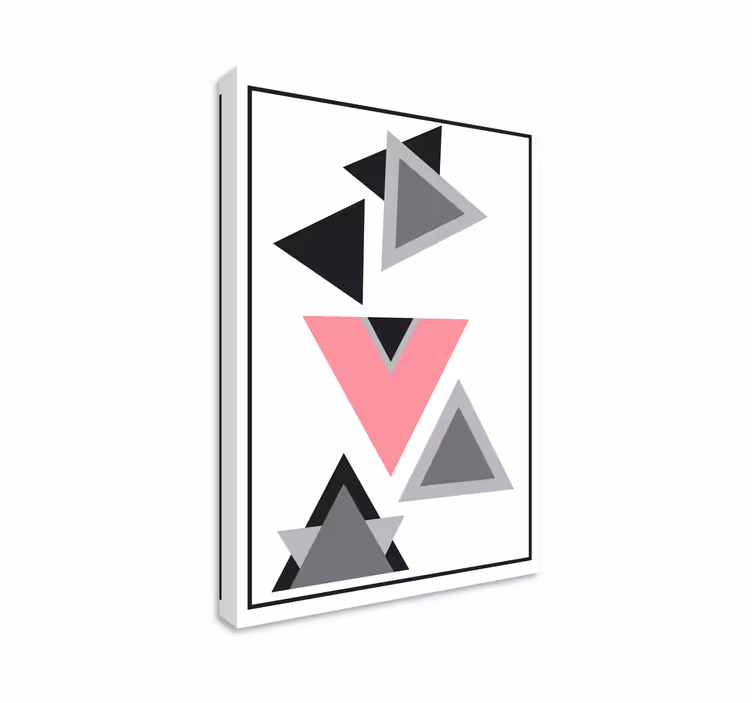 Kolmiot abstrakti taide geometrinen canvas - Tenstickers