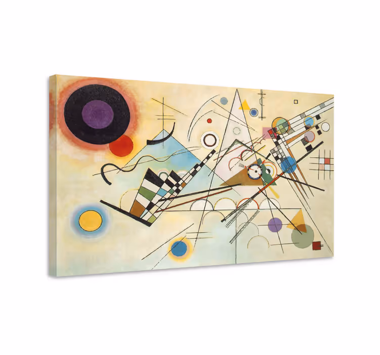 Hämmästyttävä geometrinen taidemaalaus geometrinen canvas - Tenstickers
