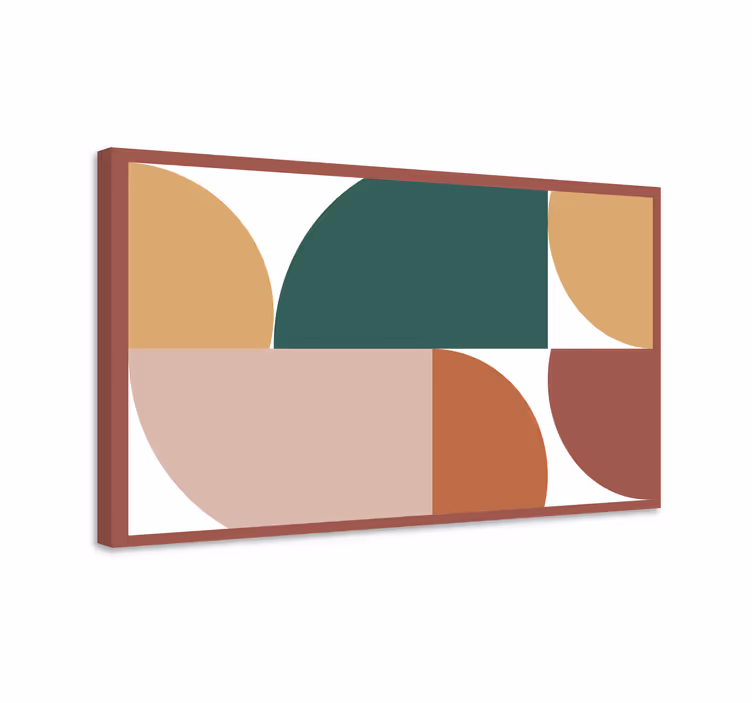 Abstrakteja kuvioita geometrinen canvas - Tenstickers