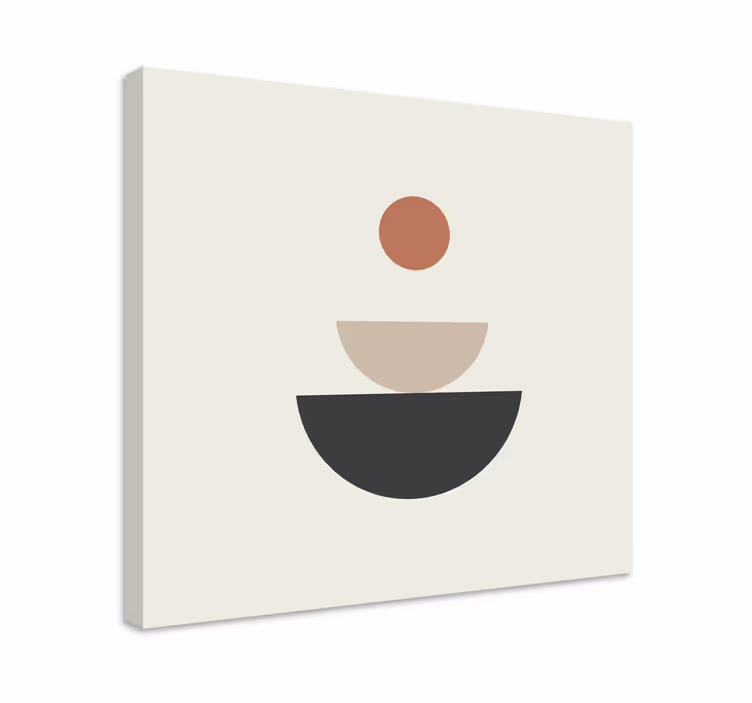 Abstrakti kehämäinen kerros geometrinen canvas taulu - Tenstickers