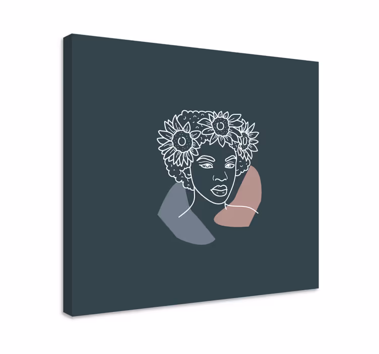 Yksityiskohtainen kasvitieteellinen muotokuva canvas taulu - Tenstickers