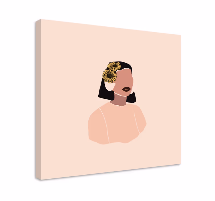 Elegantti nainen canvas-taulu - Tenstickers