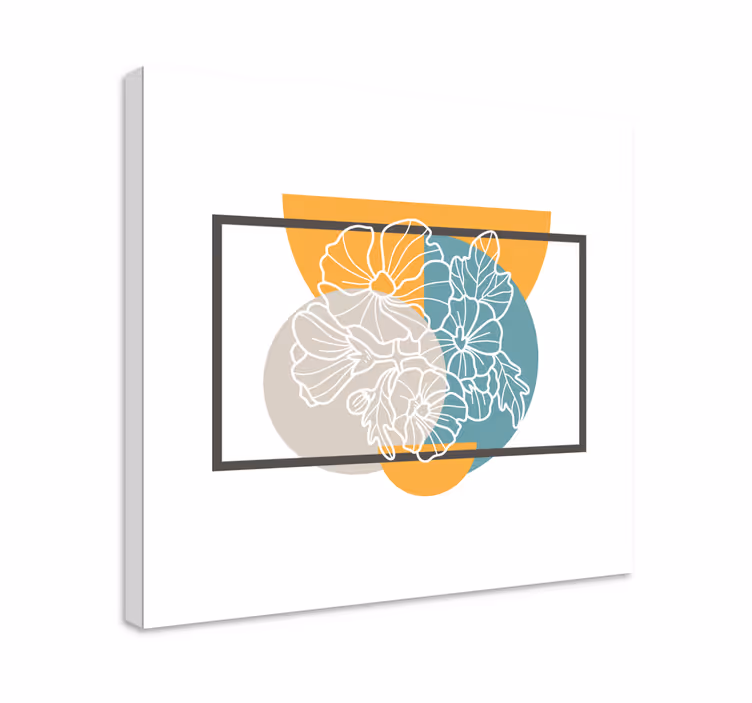 Kukka ja kasvi canvas taulu kasvihaarakuvitus - Tenstickers
