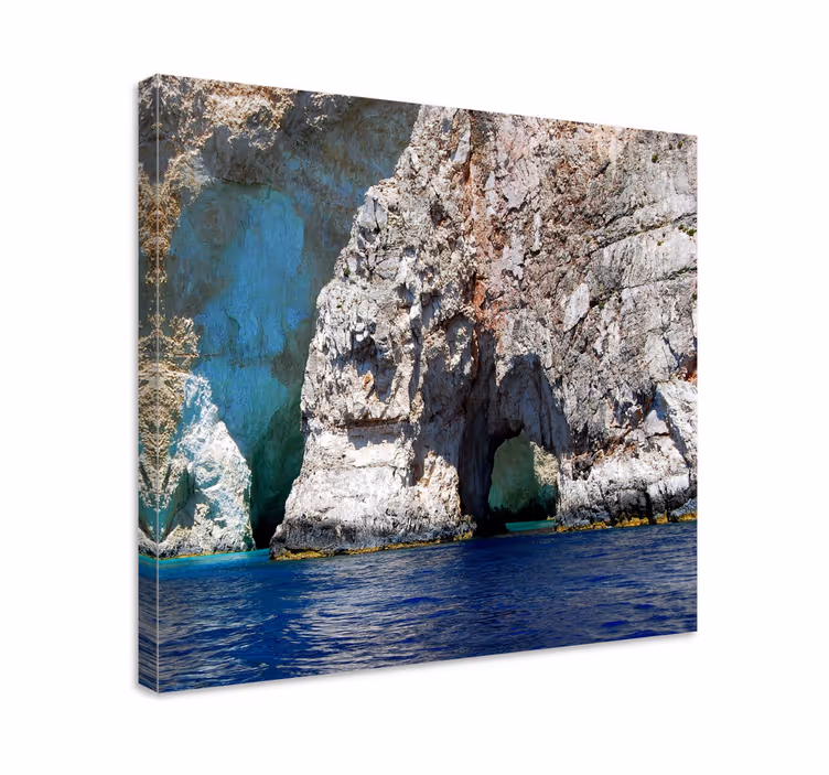 Rannikkokivimuodostelma maisema canvas taulu - Tenstickers