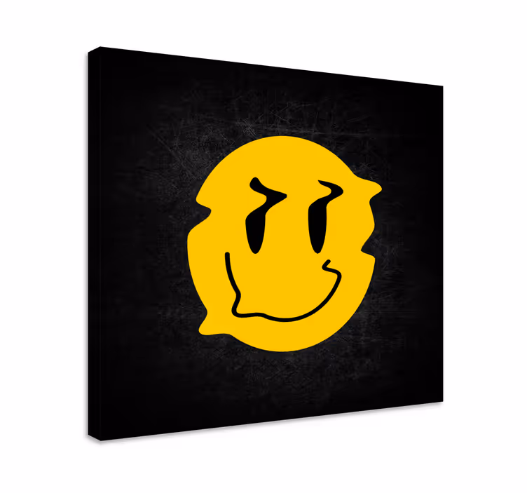 Iloinen hymyilevä kasvotaulu - Tenstickers