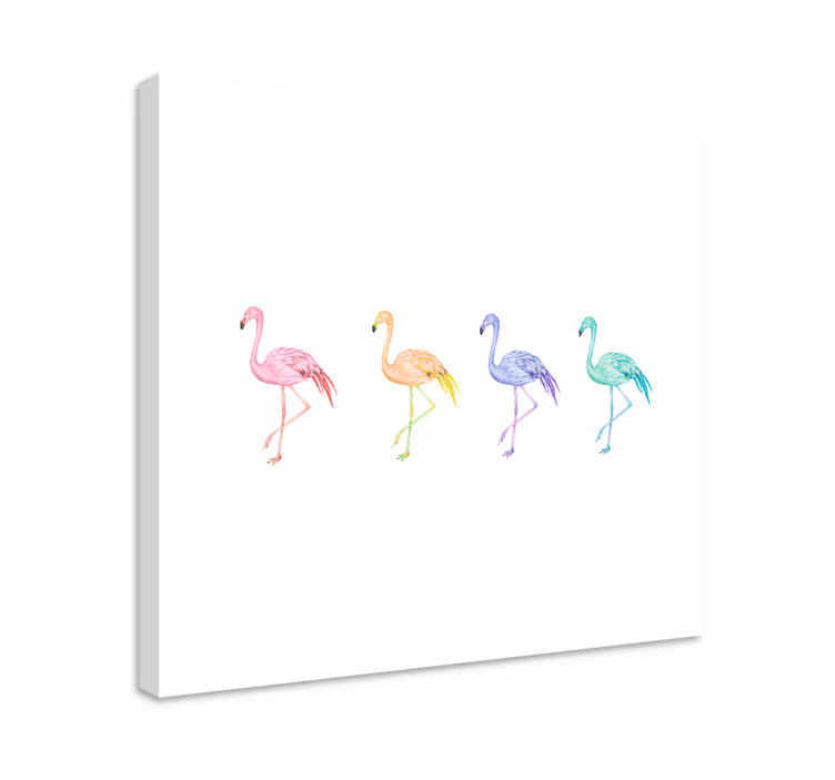 Monipuolinen flamingo-kokoelma lintutaulu - Tenstickers