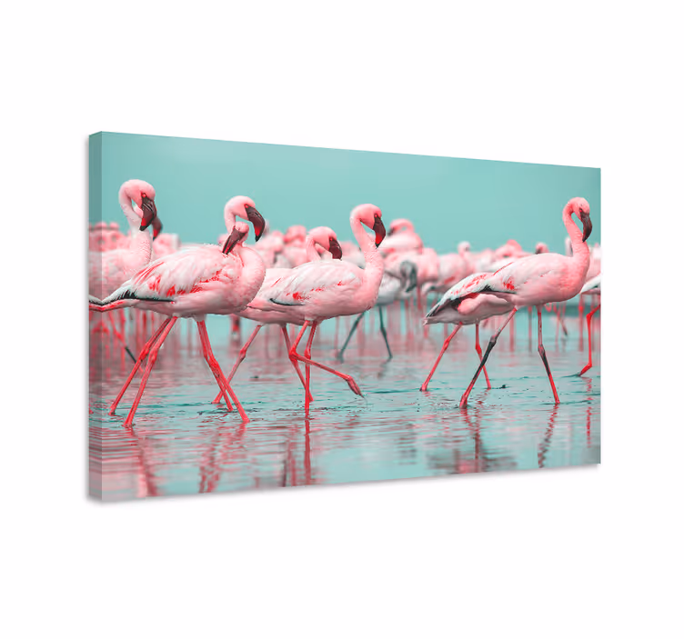 Flamingokokous eläin canvas - Tenstickers
