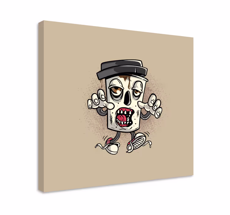 Zombie roska-astia canvas taulu - Tenstickers