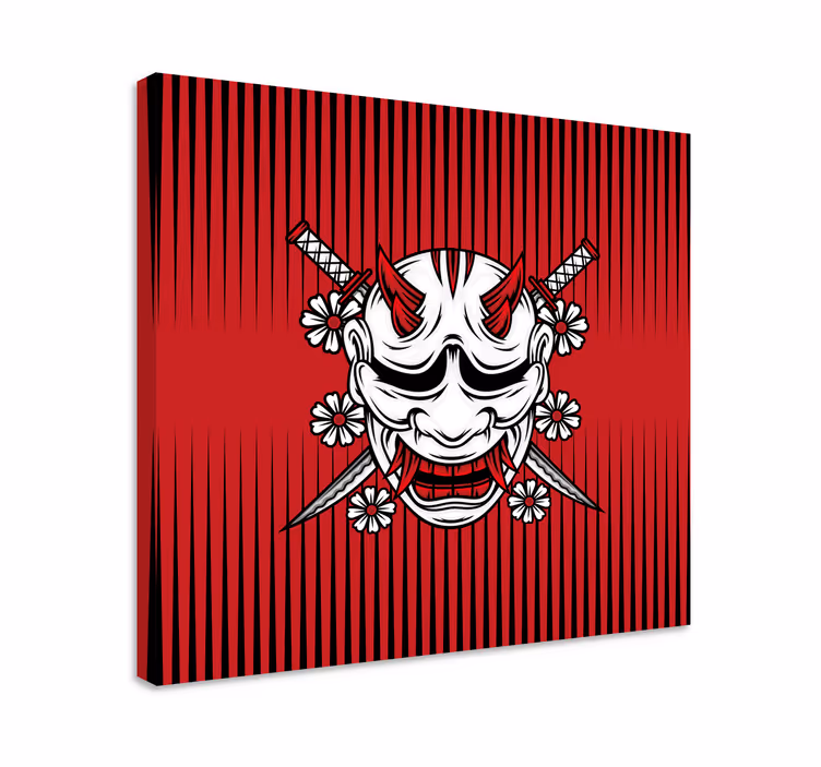 Mandala canvas taulu demonimaskitaiteella - Tenstickers