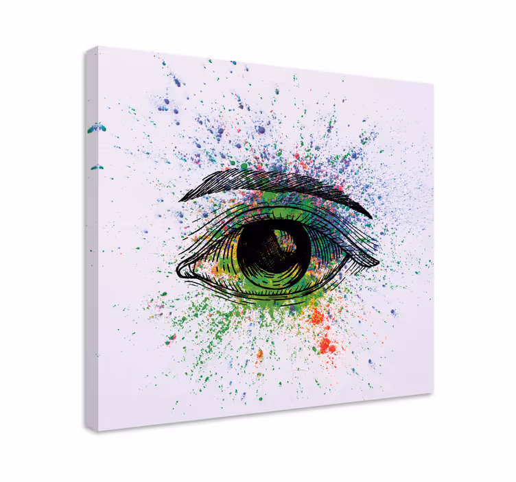 Abstraktit värikkäät silmät moderni canvas - Tenstickers