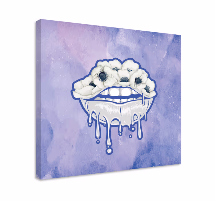 Kukkiasuussakoristecanvastaulu - Tenstickers