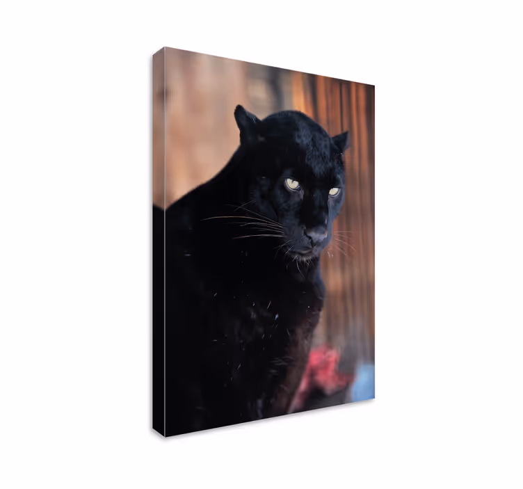 Leopardin takaa 3d canvas - Tenstickers