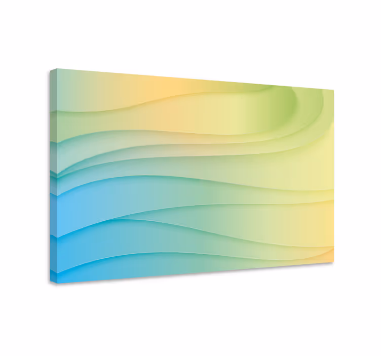 Aaltokuvion fuusio moderni canvas taulu - Tenstickers