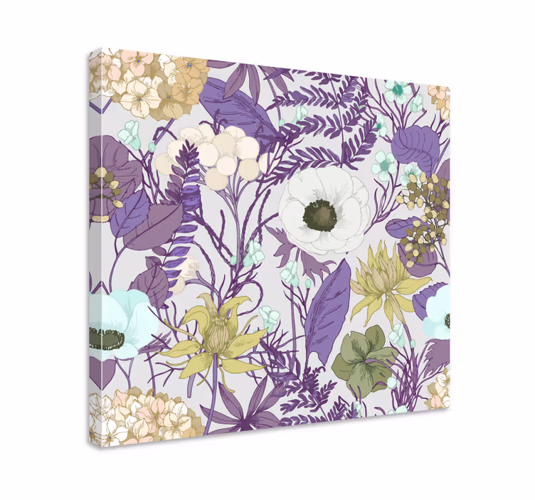 Kukkakimppu ja kasvi canvas taulu - Tenstickers
