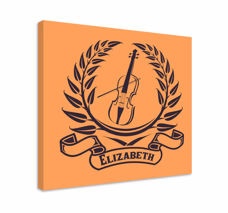 Viulu laakerisymbooli musikaali canvas taulu - Tenstickers
