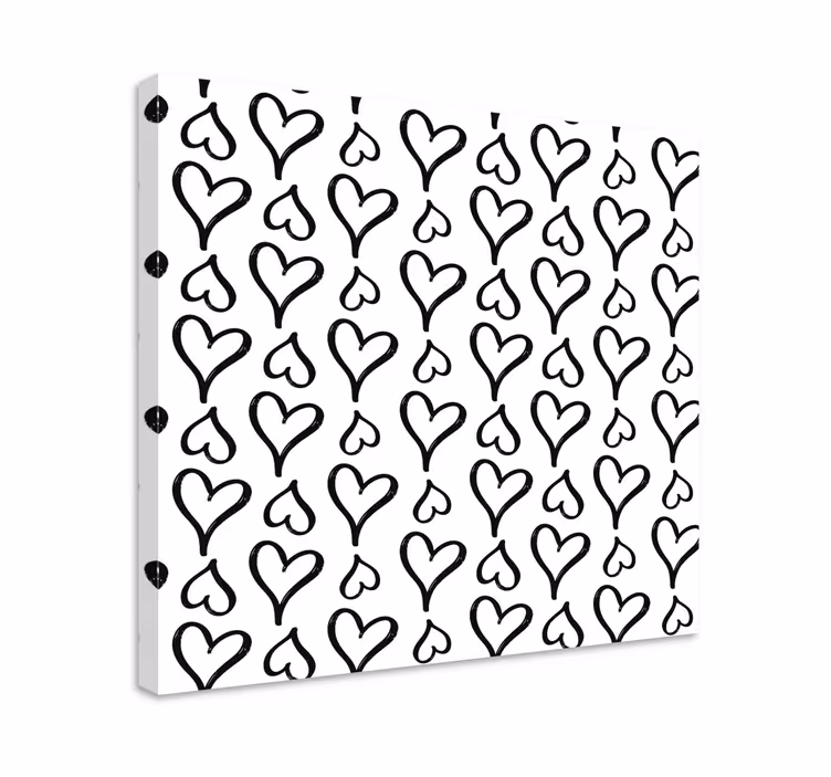 Sydäntyyli canvas taulu sanonnat - Tenstickers