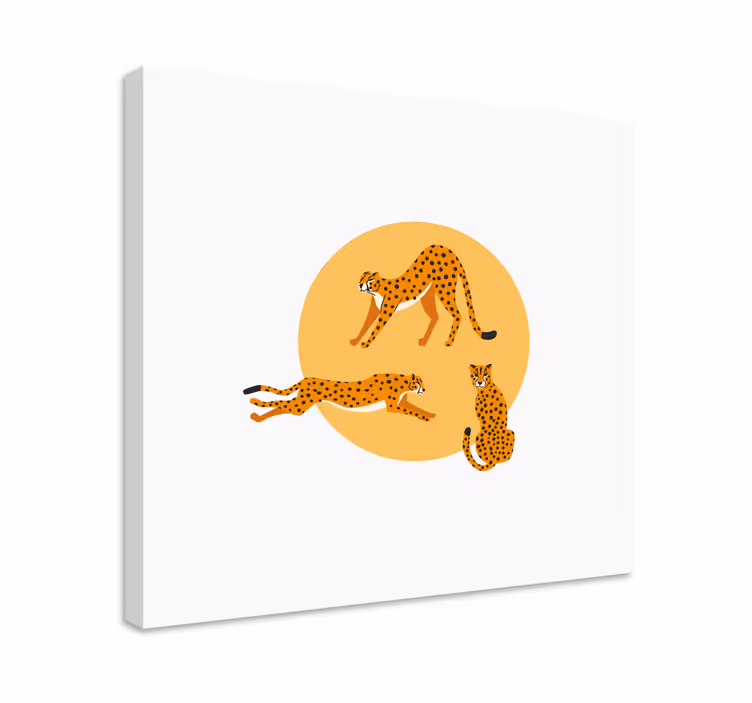 Gepardi trio eläin canvas taulu - Tenstickers