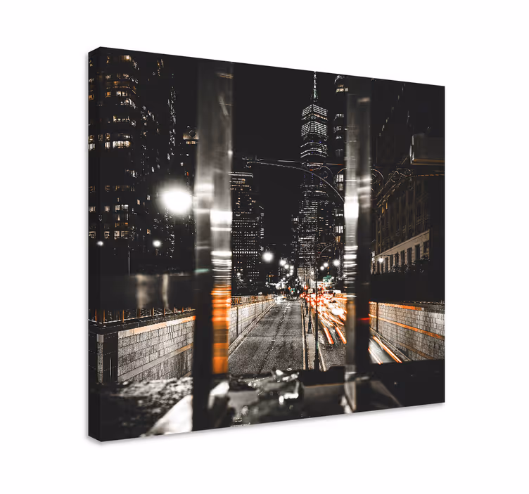 New yorkin katuvalokuvaus kaupunki canvas - Tenstickers