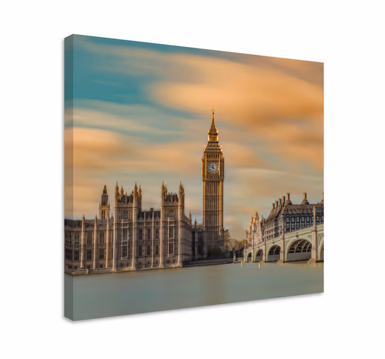 Big ben kaupunkikuva canvas taulu - Tenstickers