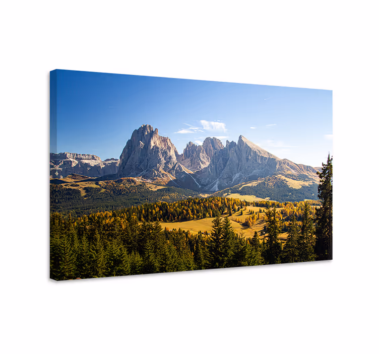 Vihreitä vuoria ja laaksoja canvas taulu maisema - Tenstickers