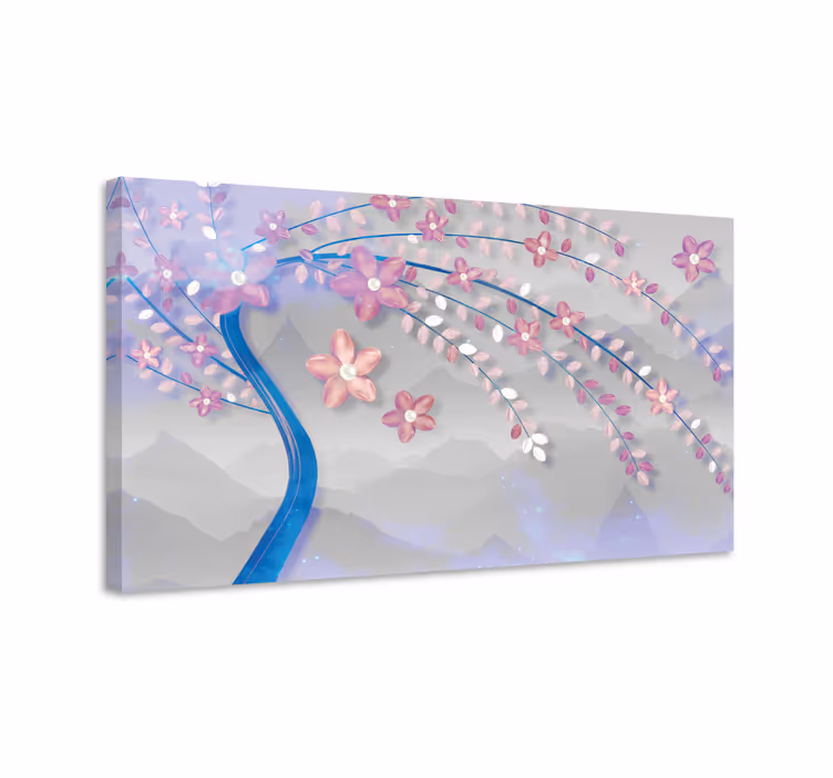 Sakura kukka ja kasvi canvas taulu - Tenstickers
