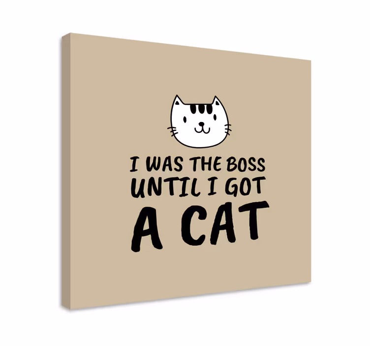 Olin pomo hauska lainaus Muut tekstit canvas - Tenstickers