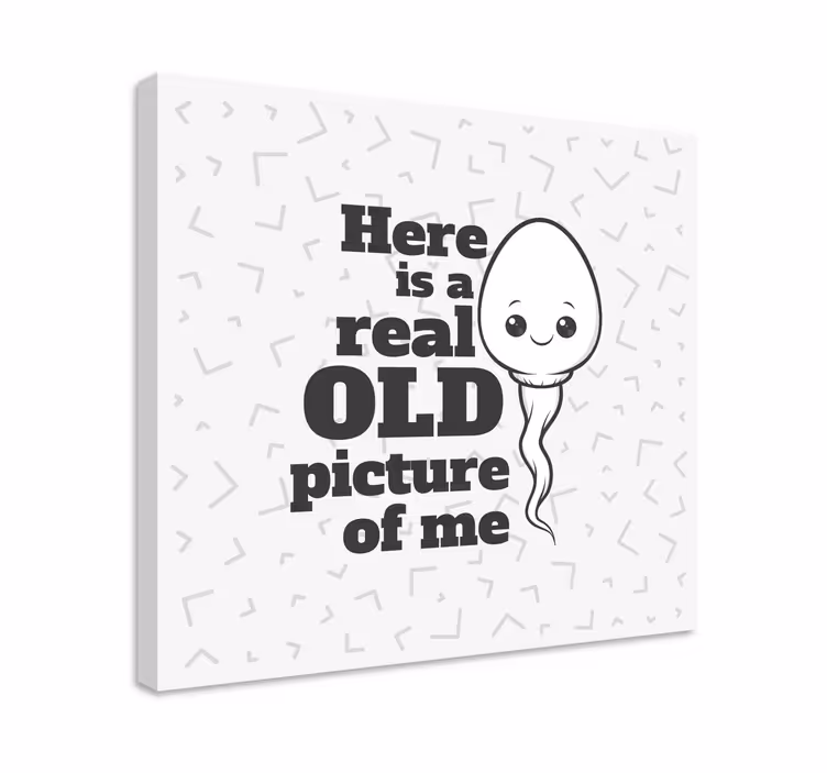 Hauska vanha muisto vintage canvas taulu - Tenstickers