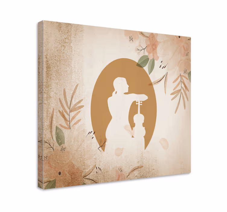 Siro muusikko musikaali canvas taulu - Tenstickers
