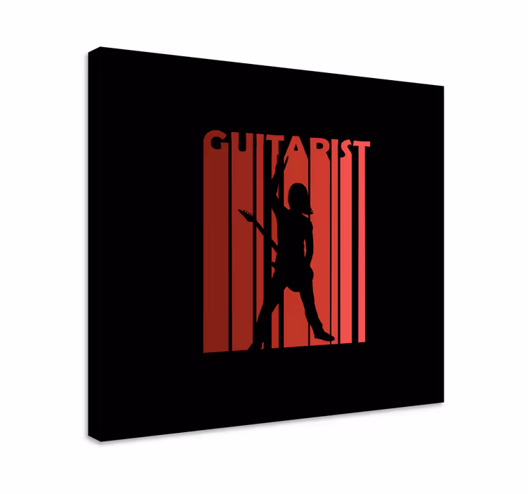 Silhuetti esittäjä musikaali canvas taulu - Tenstickers