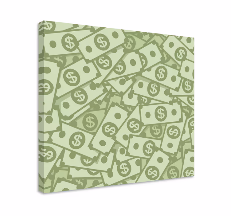 Raha-aiheinen canvas taulu - Tenstickers