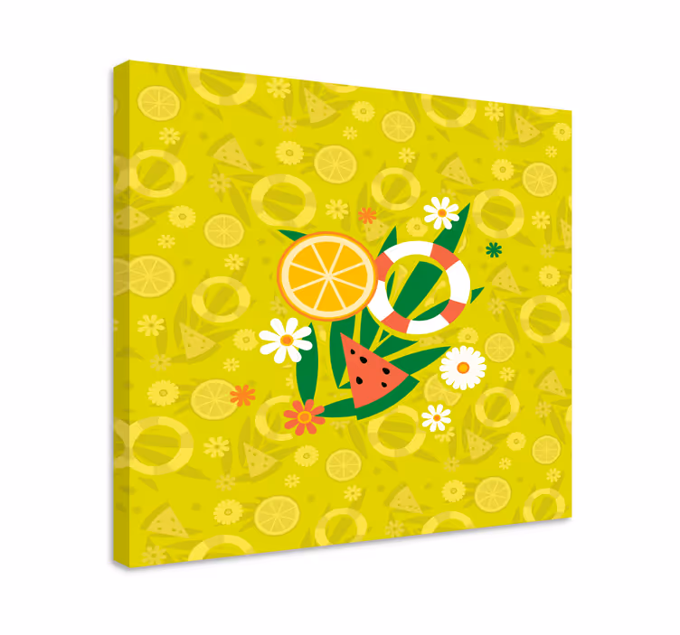 Tropiikin hedelmänautinto canvas-taulu - Tenstickers