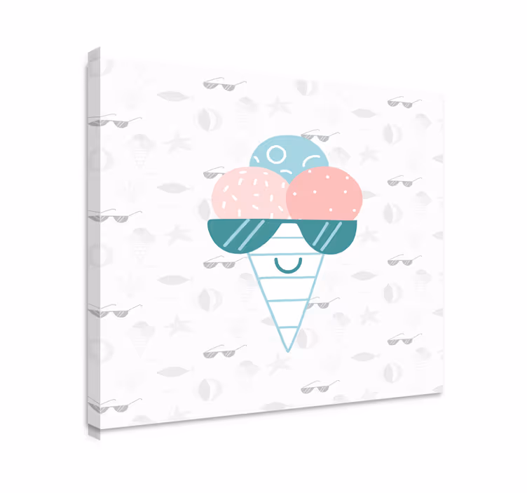 Urheilu canvas taulu jäätelön ilo - Tenstickers